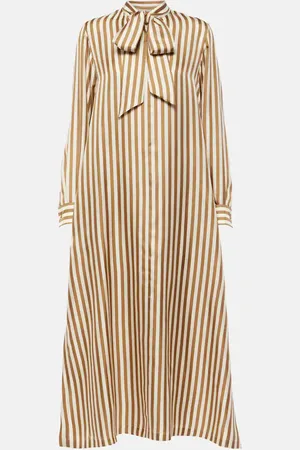 Max Mara Maxikleid Faesite aus Seiden-Twill