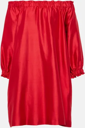 Max Mara Minikleid Lepre aus Seide und Baumwolle