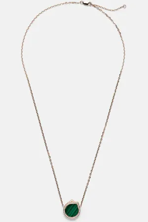 Repossi Halskette Antifer aus 18kt Roségold mit Diamanten und Malachit
