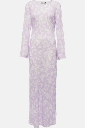 RIXO London Bedrucktes Maxikleid Alondra