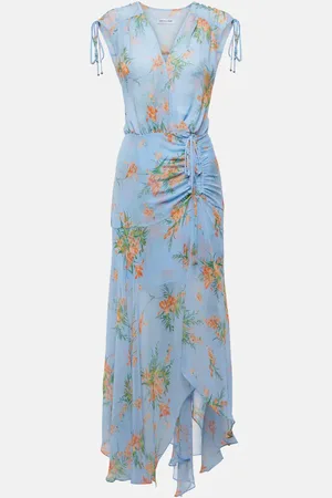 VERONICA BEARD Bedrucktes Maxikleid Dovima aus Seide