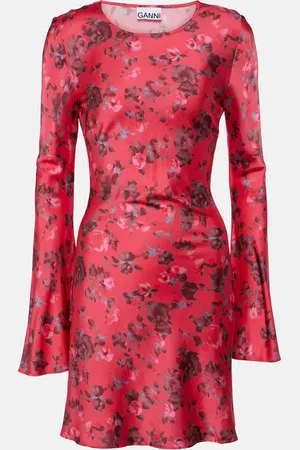 Ganni Minikleid aus Satin