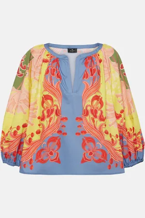 Etro Bedruckte Bluse aus Baumwolle