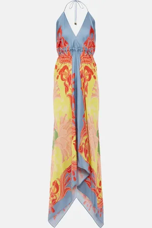 Etro Bedrucktes Maxikleid aus Seide