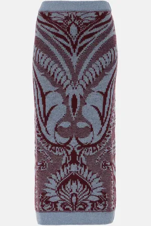 Etro Midirock aus Woll-Jacquard