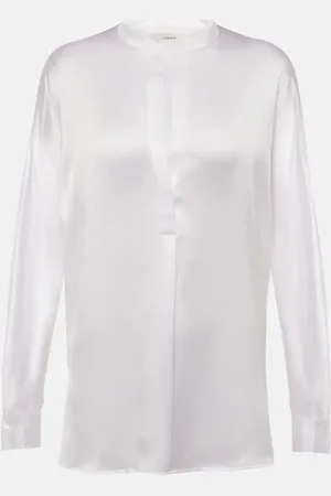 Vince Bluse aus Seidensatin