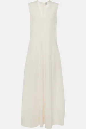 Totême Maxikleid aus einem Baumwollgemisch