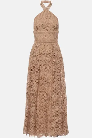 Elie saab Maxikleid aus Häkelstrick