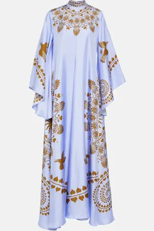 La DoubleJ Bedruckter Kaftan Magnifico aus Seiden-Twill