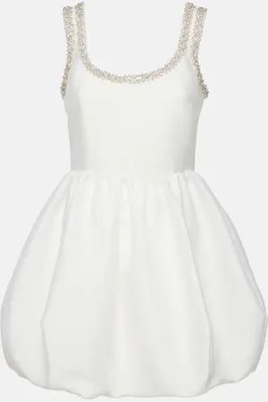 Self-Portrait Verziertes Minikleid aus Taft