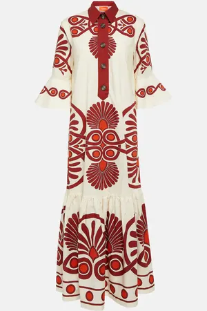 La DoubleJ Maxikleid Artemis aus Baumwollpopeline
