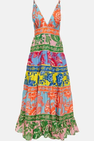 Farm Rio Bedrucktes Midikleid aus Baumwolle