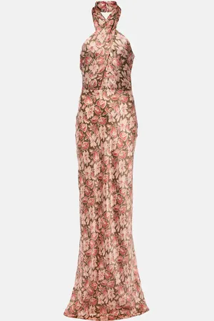VERONICA BEARD Maxikleid aus einem Seidengemisch