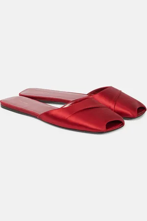 The Row Slippers Milla aus Satin