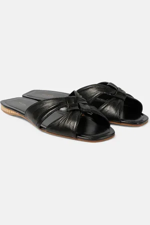 The Row Pantoletten Soft Knot aus Satin
