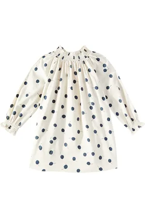 BONPOINT Bedrucktes Kleid Fleur aus Baumwolle