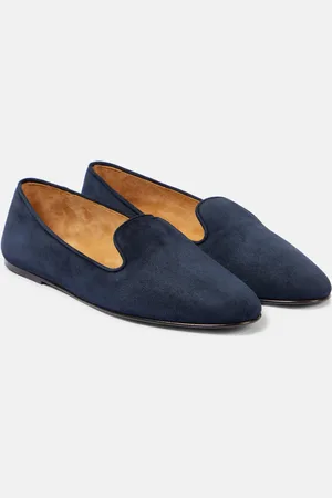 The Row Slip-Ons Tippi aus Veloursleder