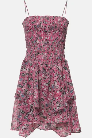 Marant Etoile Bedrucktes Minikleid Anka aus Baumwolle