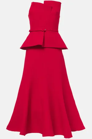 Roland Mouret Midikleid aus Wolle und Seide