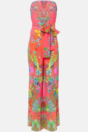 Camilla Jumpsuit Windmills and Windflowers aus Seide