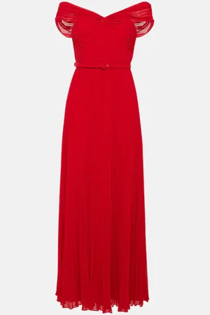 Self-Portrait Off-Shoulder-Robe aus Chiffon