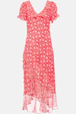 RIXO London Midikleid Clementina aus Crêpe