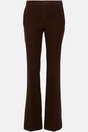 Saint Laurent Low-Rise-Hose aus Baumwoll-Cord