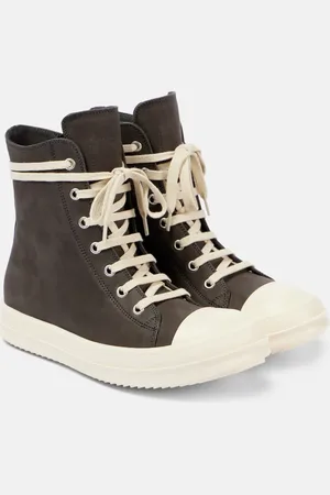 Rick Owens High-Top Sneakers Geobasket aus Veloursleder