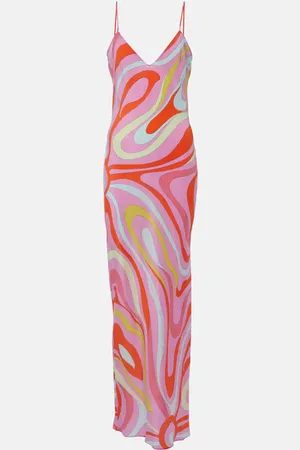 Puccini Slipdress Marmo aus Seide