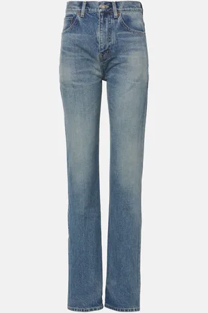 Saint Laurent High-Rise Straight Jeans