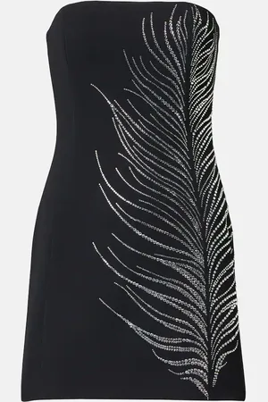 DAVID KOMA Verziertes Minikleid aus Cady