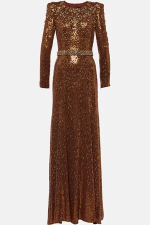Jenny Packham Verzierte Robe Georgia mit Pailletten