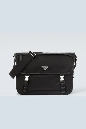Prada Messenger Bag aus Re-Nylon mit Leder