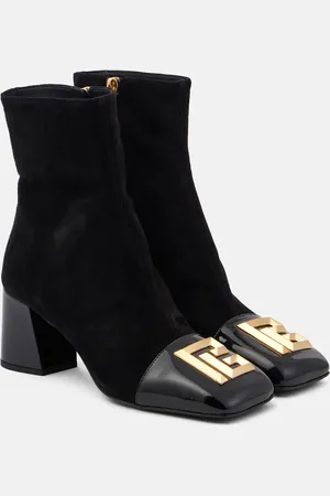 Balmain Ankle Boots Edna aus Veloursleder