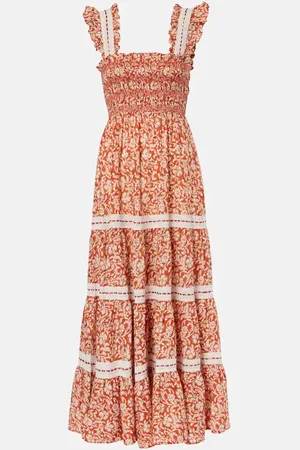 RIXO London Midikleid Aubrie aus Baumwolle