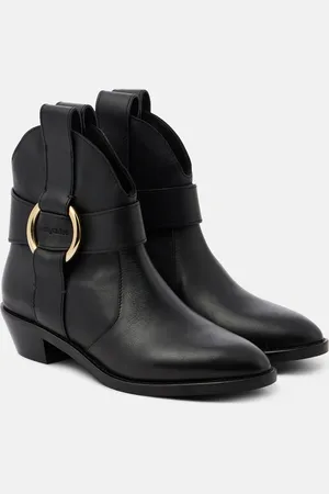 See by Chloé See By Chloé Ankle Boots New Ring aus Leder