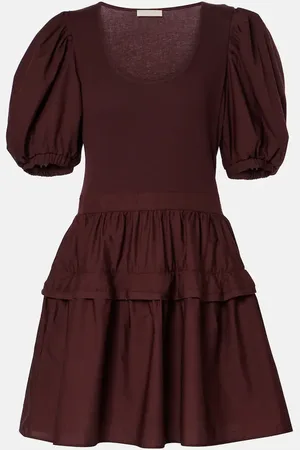 ULLA JOHNSON Minikleid Tilda aus einem Baumwollgemisch