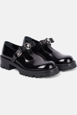 VERSACE Slip-Ons Gianni Ribbon aus Leder