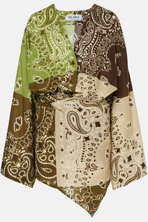 The Attico Minikleid Bandana aus Baumwollpopeline