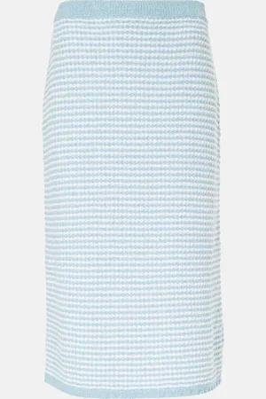 Tory Burch High-Rise-Midirock aus Strick