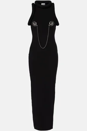 Jean Paul Gaultier Verziertes Maxikleid 3D aus Jersey
