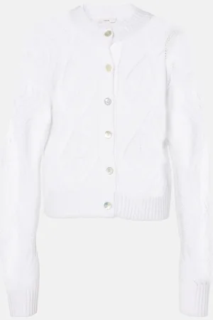 Vince Cropped-Cardigan aus Baumwolle