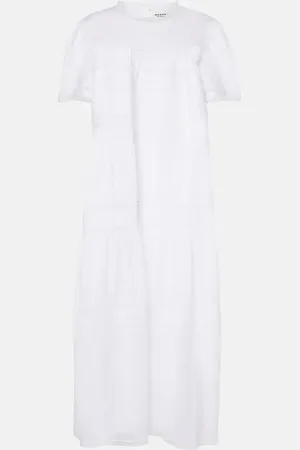 Marant Etoile Midikleid Geralda aus Baumwolle