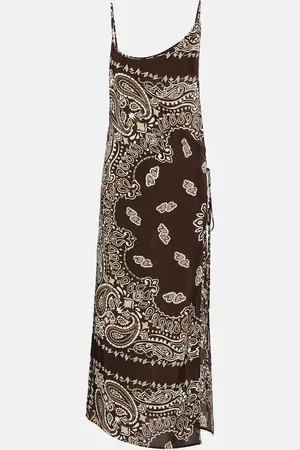 The Attico Bedrucktes Midikleid Bandana aus Musselin