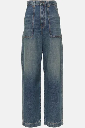 Khaite High-Rise Straight Jeans Hewitt