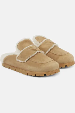 Prada Pantoletten aus Veloursleder