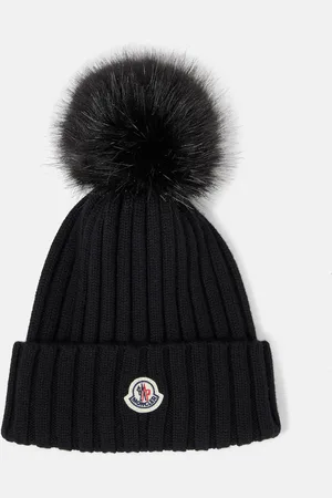 Moncler Mütze aus Wolle mit Faux Fur