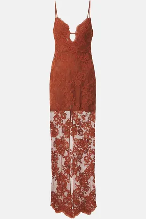 Self-Portrait Maxikleid aus Spitze
