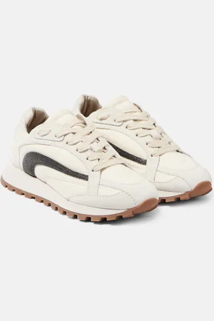 Brunello Cucinelli Sneakers Monili mit Veloursleder