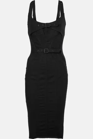 MUGLER Midikleid aus Denim